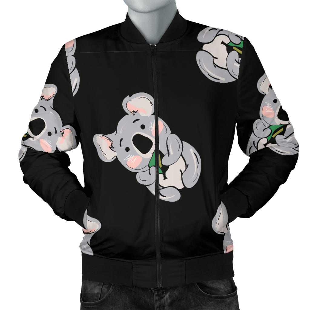 Koala Pattern Print Design 05 Men Bomber Jacket