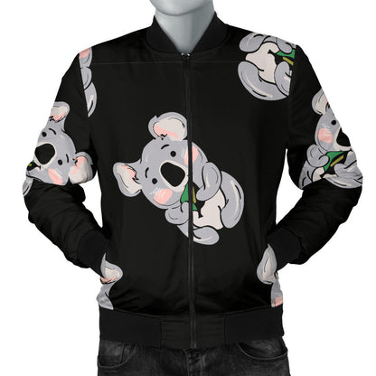 Koala Pattern Print Design 05 Men Bomber Jacket
