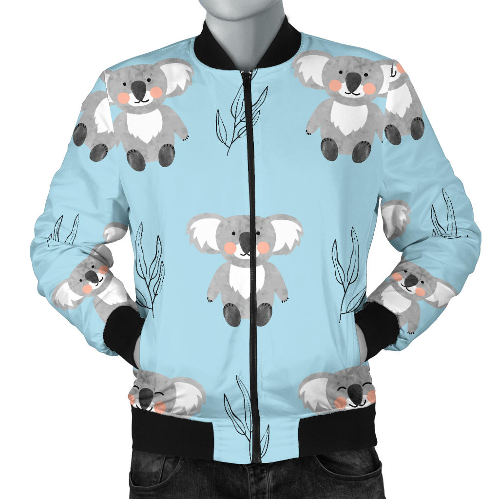 Koala Pattern Print Design 01 Men Bomber Jacket