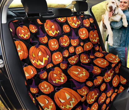 Halloween Pattern Print Design 04 Rear Dog Car Seat Cover Hammock