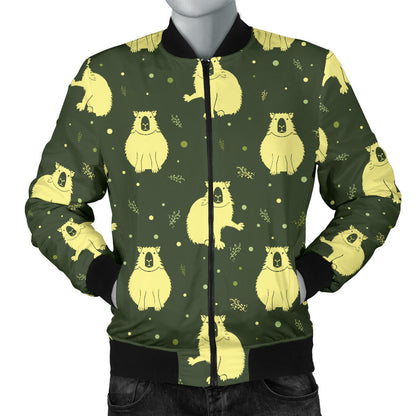 Capybara Pattern Print Design 03 Men Bomber Jacket