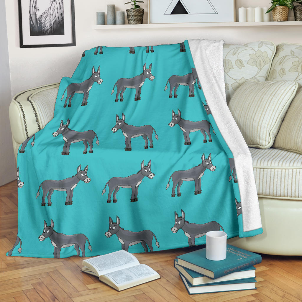 Donkey Pattern Print Design 01 Premium Blanket