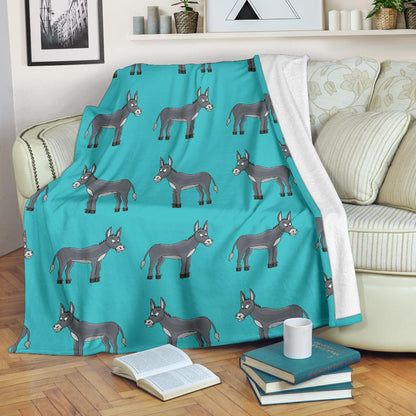 Donkey Pattern Print Design 01 Premium Blanket