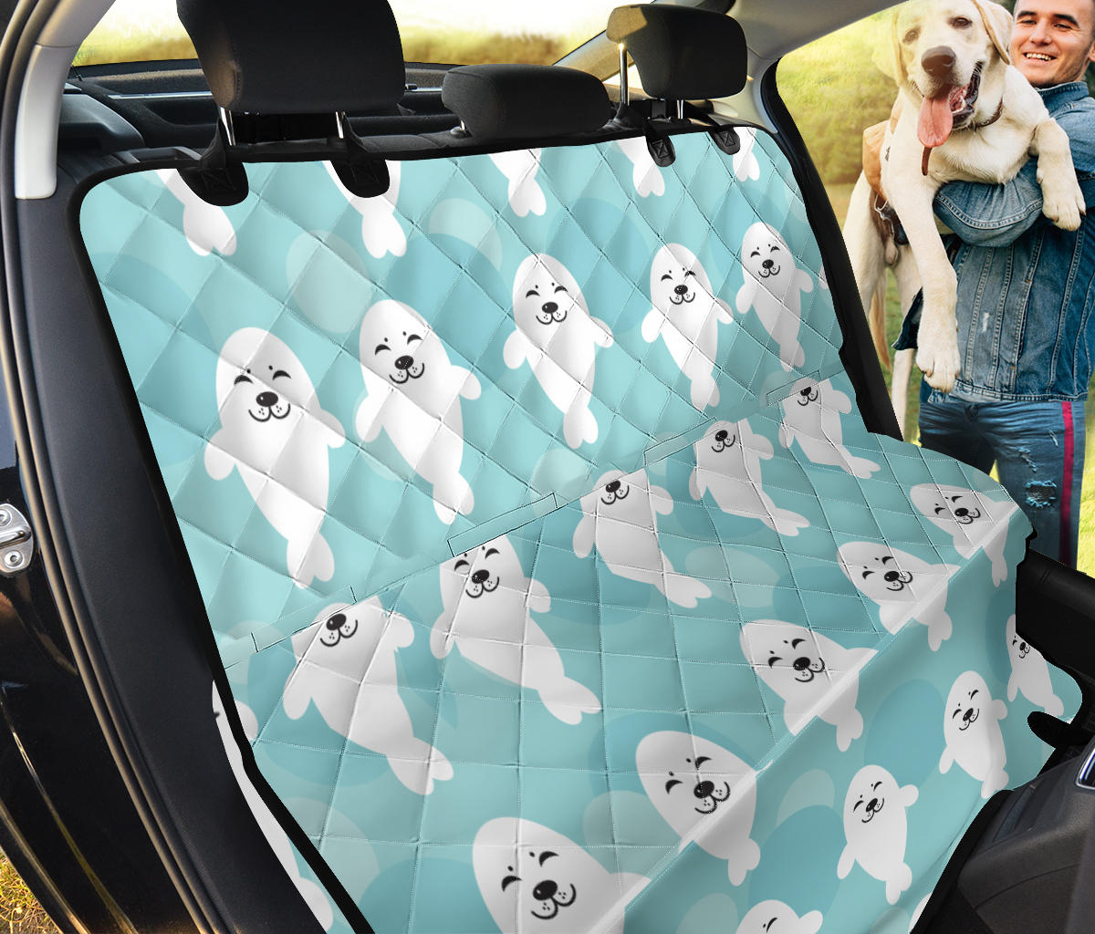 Sea Lion Baby Pattern Print Design 01 Rear Dog Car Seat Cover Hammock