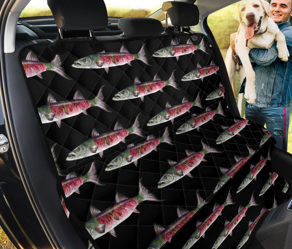 Barracuda Pattern Print Design 02 Rear Dog Car Seat Cover Hammock