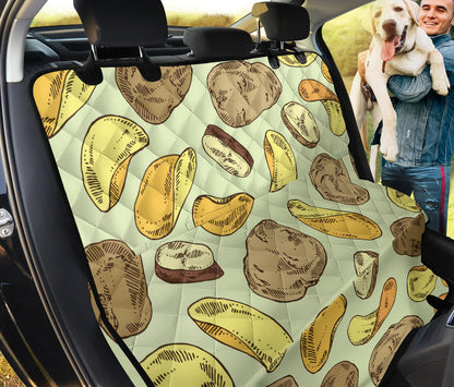 Potato Pattern Print Design A03 Rear Dog Car Seat Cover Hammock