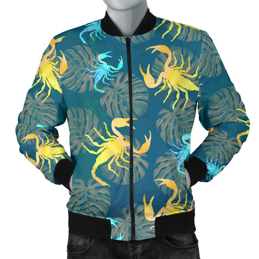 Scorpion Pattern Print Design 02 Men Bomber Jacket