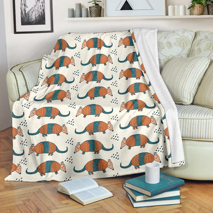Armadillo Pattern Print Design 01 Premium Blanket