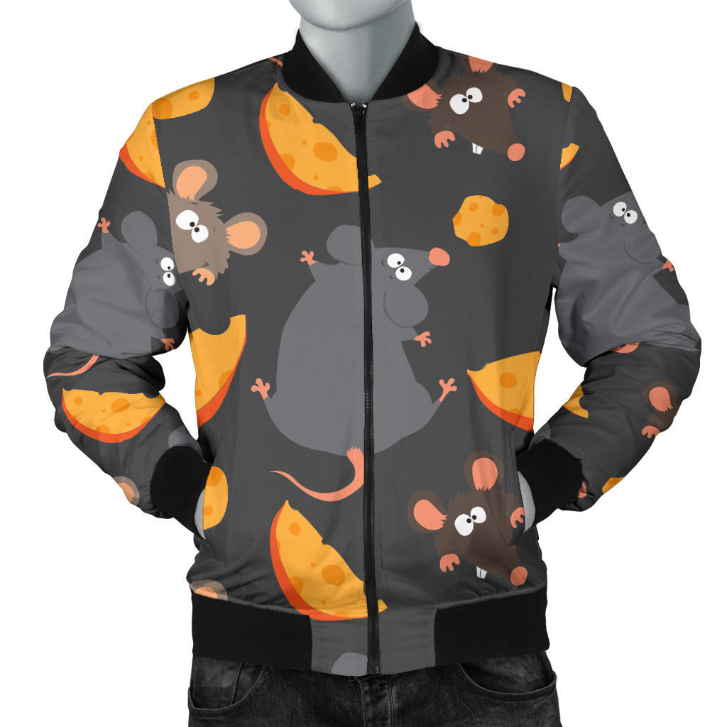 Rat Pattern Print Design 04 Men Bomber Jacket