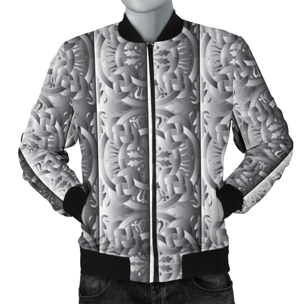 Celtic Pattern Print Design 03 Men Bomber Jacket