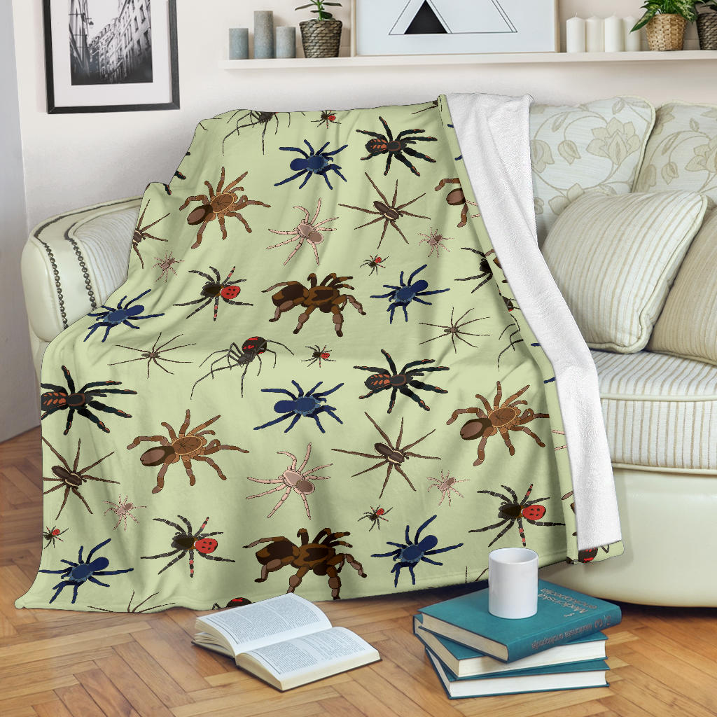 Tarantula Pattern Print Design 02 Premium Blanket