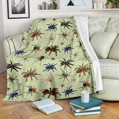 Tarantula Pattern Print Design 02 Premium Blanket