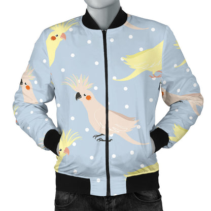 Cockatiel Pattern Print Design 03 Men Bomber Jacket