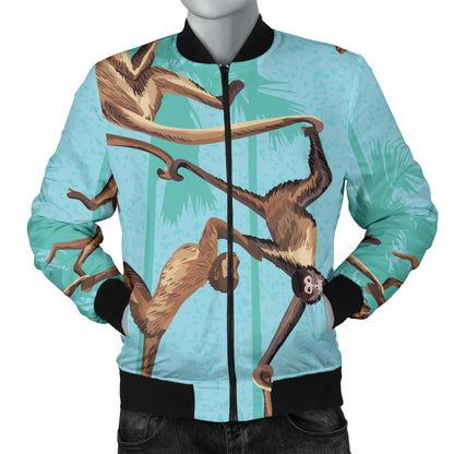 Monkey Pattern Print Design 04 Men Bomber Jacket