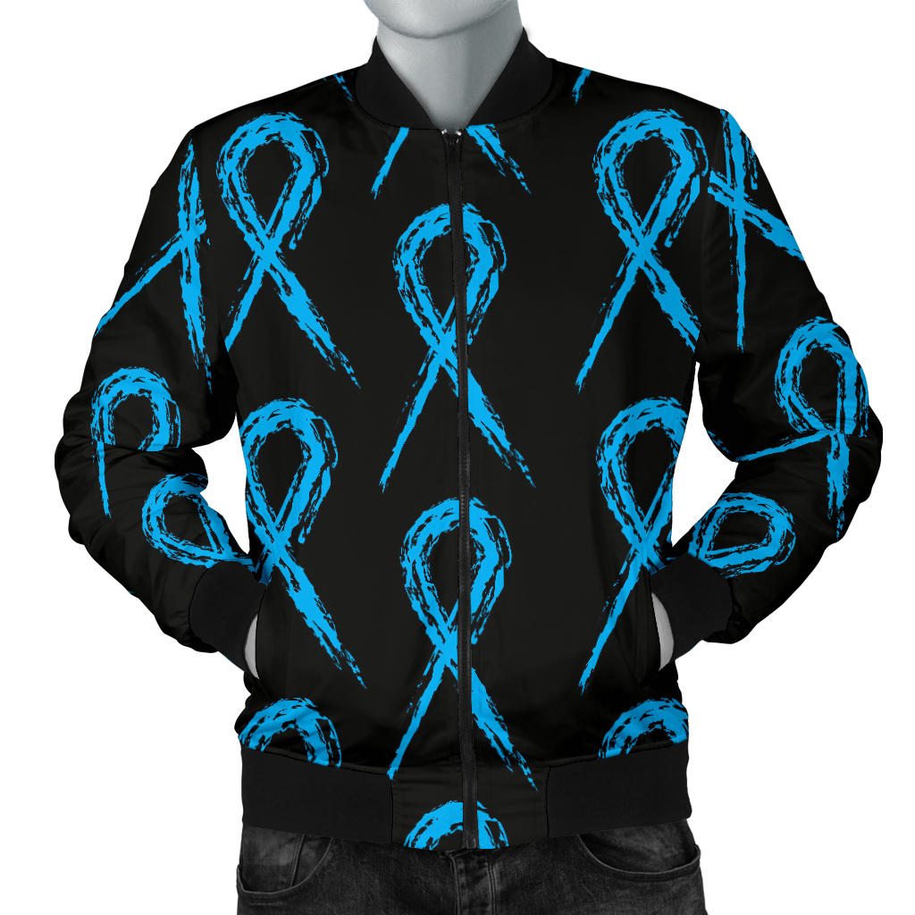 Prostate cancer Pattern Print Design A02 Men Bomber Jacket