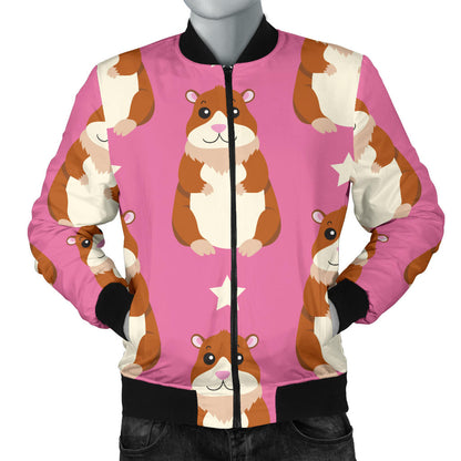 Hamster Cute Pattern Print Design 02 Men Bomber Jacket