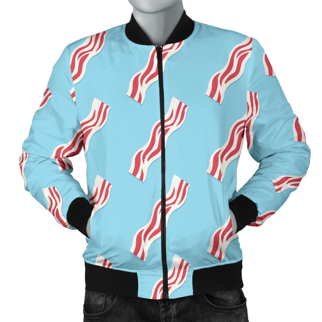 Bacon Pattern Print Design 03 Men Bomber Jacket