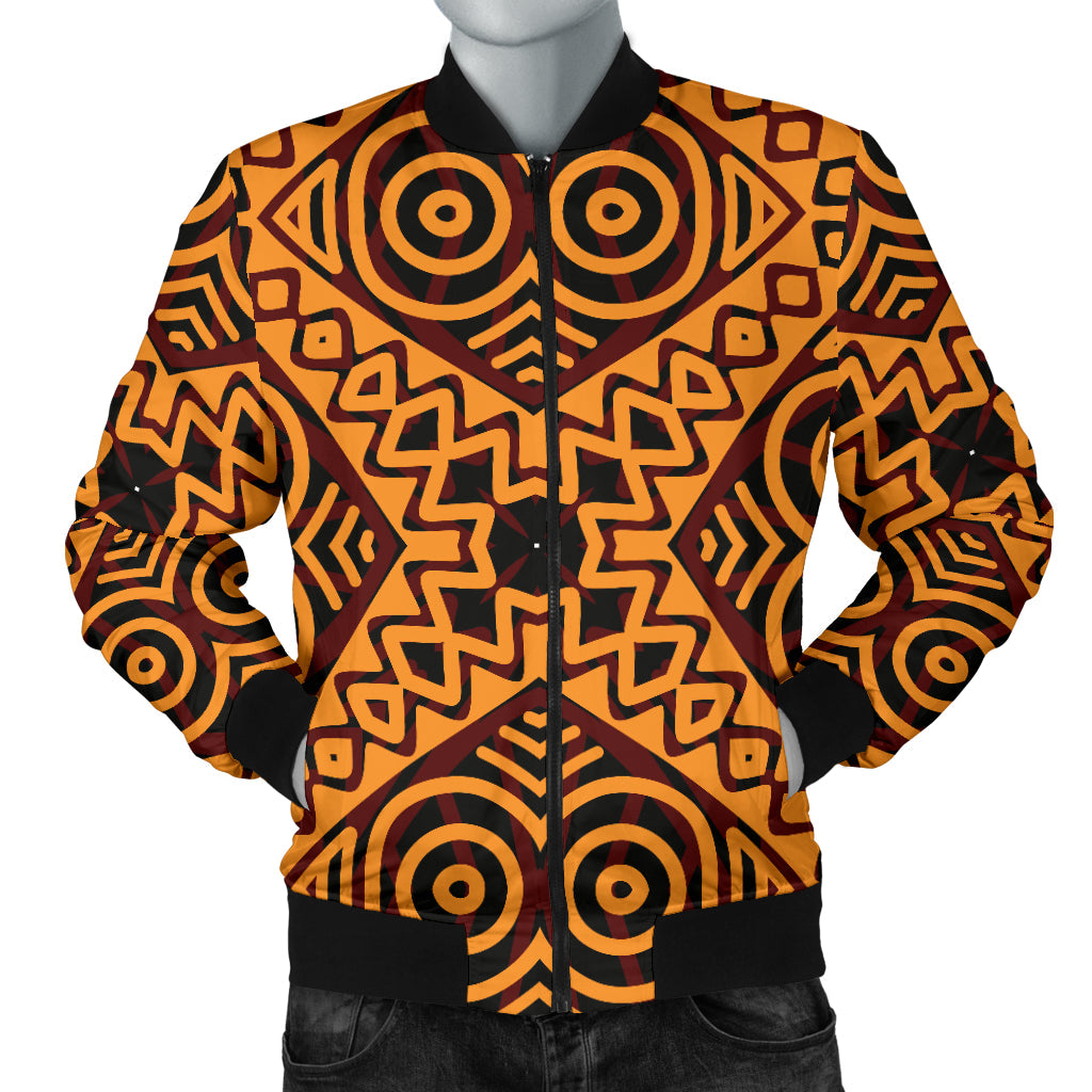 African Pattern Print Design 05 Men Bomber Jacket