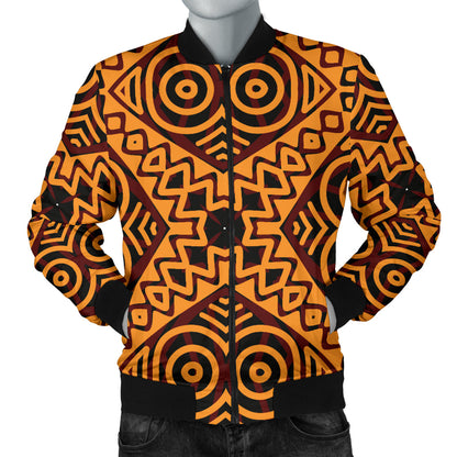 African Pattern Print Design 05 Men Bomber Jacket