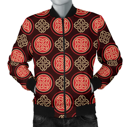 Celtic Pattern Print Design 02 Men Bomber Jacket