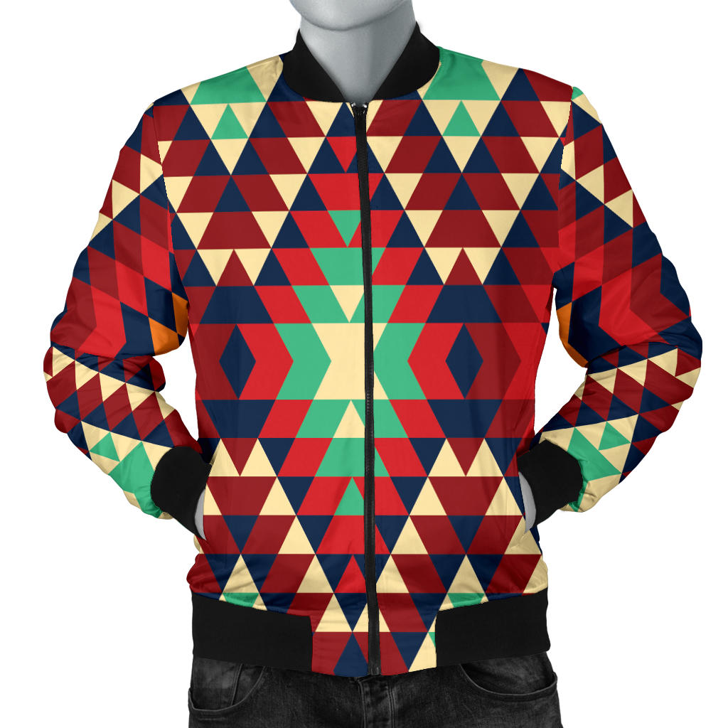 Native Pattern Print Design A07 Men Bomber Jacket