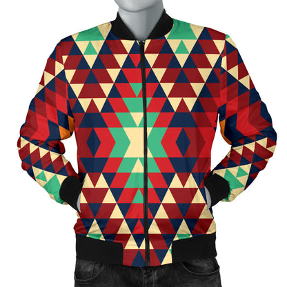Native Pattern Print Design A07 Men Bomber Jacket