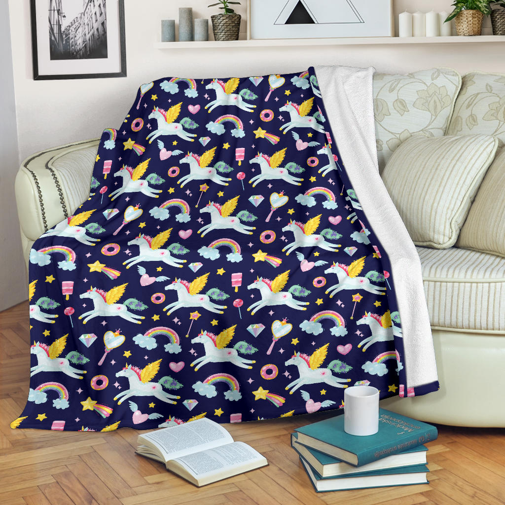 Pegasus Pattern Print Design 05 Premium Blanket
