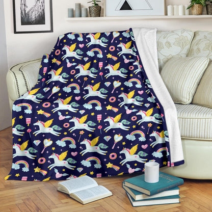 Pegasus Pattern Print Design 05 Premium Blanket