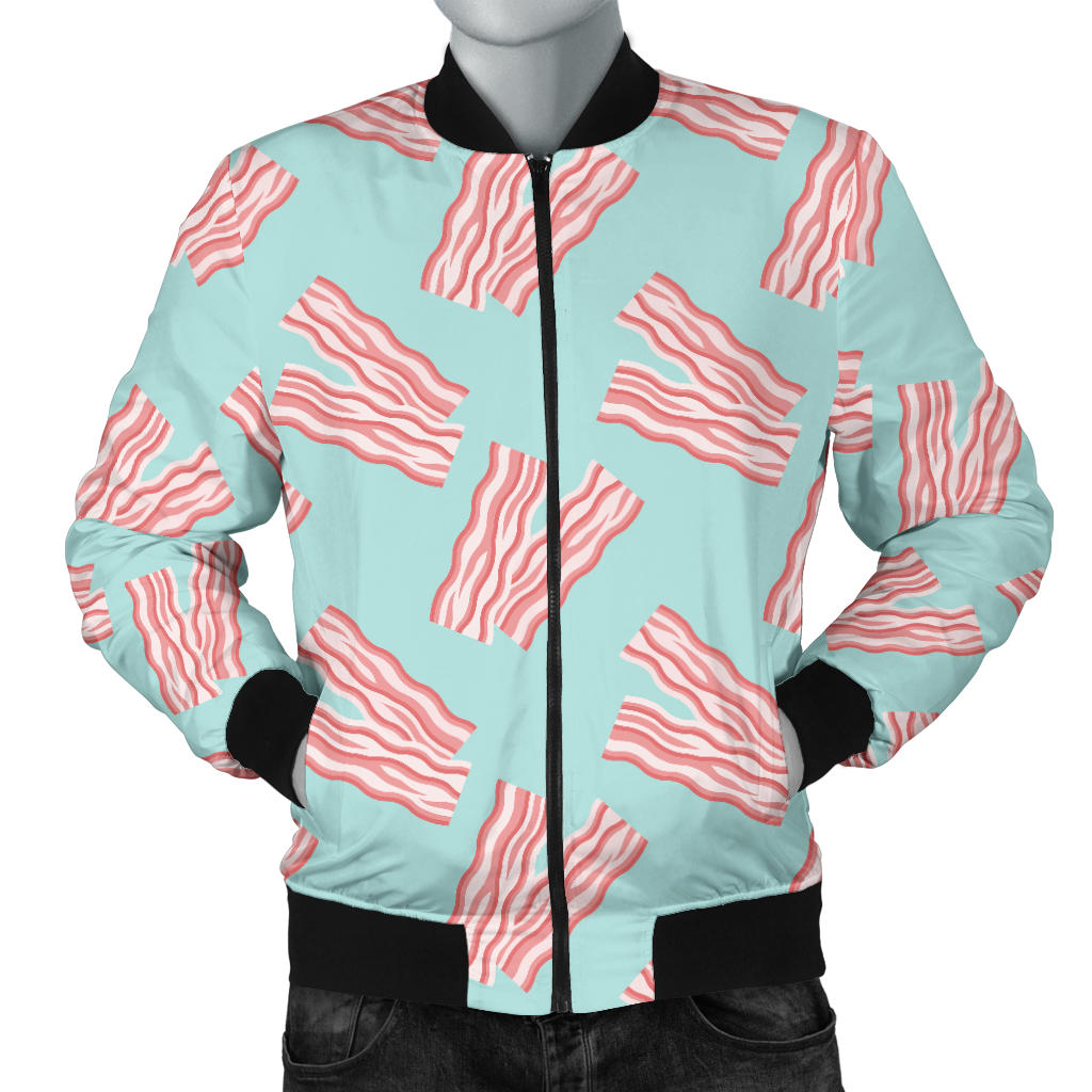 Bacon Pattern Print Design 04 Men Bomber Jacket
