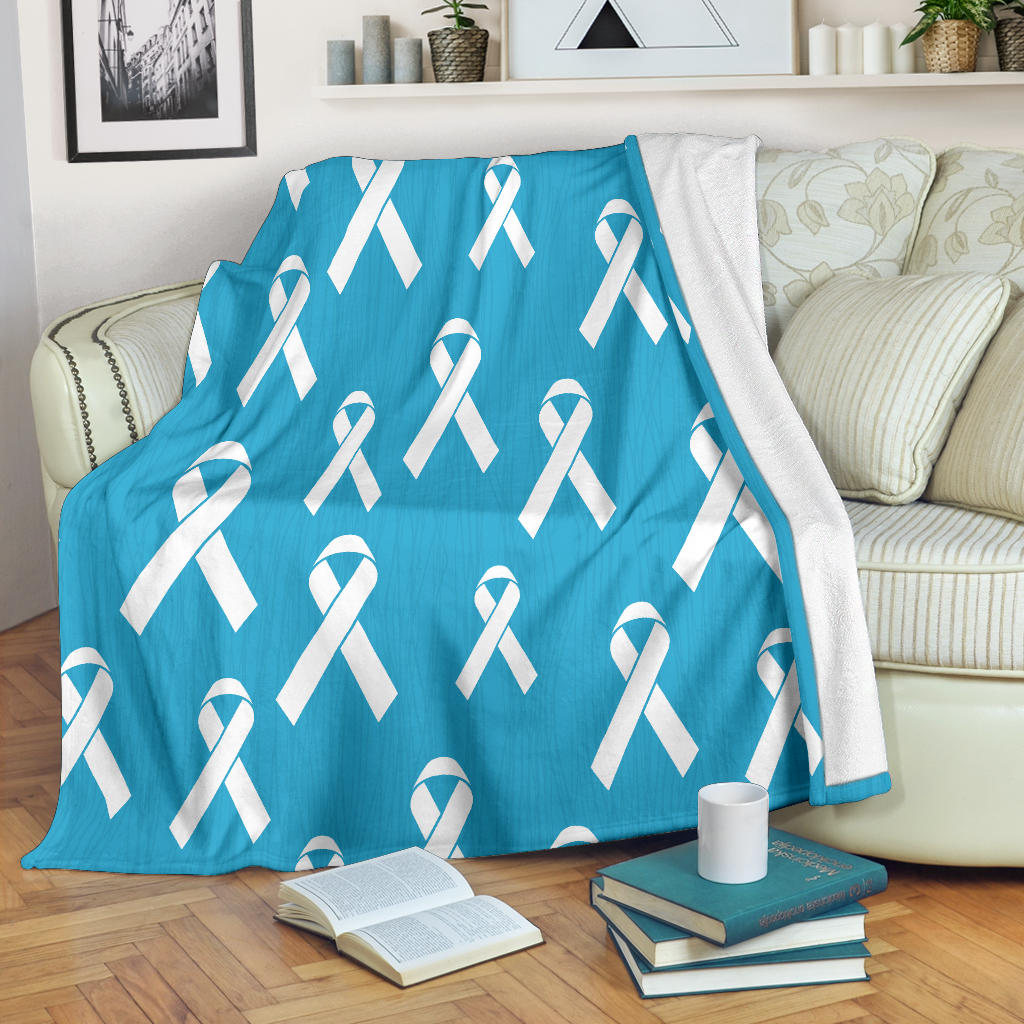 Liver cancer Pattern Print Design 01 Premium Blanket