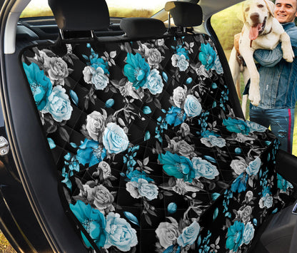 Rose Pattern Print Design A02 Rear Dog Car Seat Cover Hammock