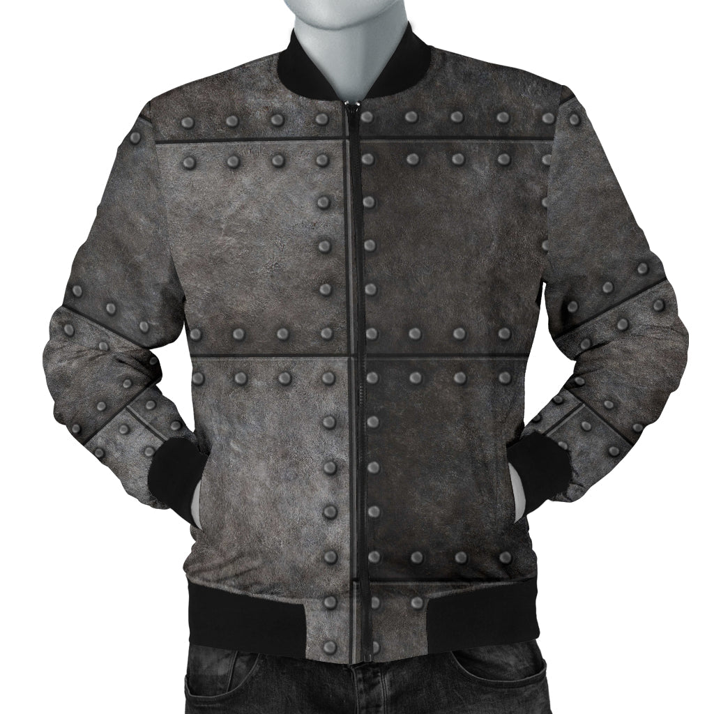 Armor Pattern Print Design 02 Men Bomber Jacket