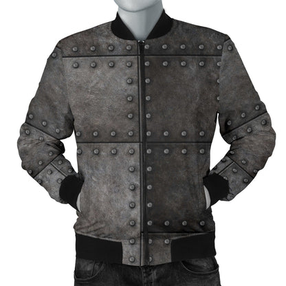 Armor Pattern Print Design 02 Men Bomber Jacket