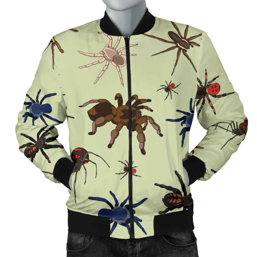 Tarantula Pattern Print Design 02 Men Bomber Jacket