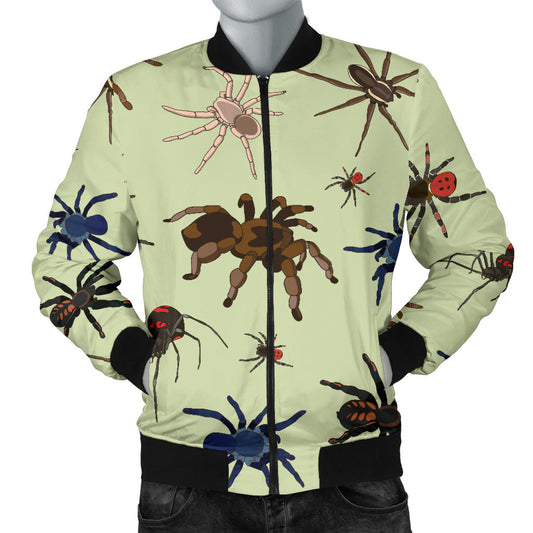 Tarantula Pattern Print Design 02 Men Bomber Jacket