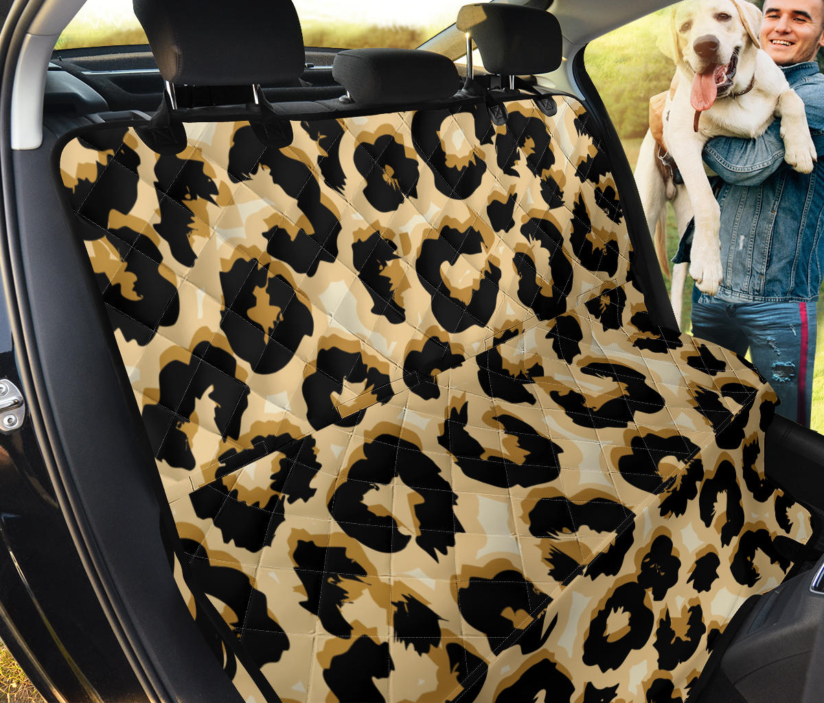 Jaguar Skin Pattern Print Design 02 Rear Dog Car Seat Cover Hammock