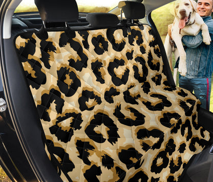 Jaguar Skin Pattern Print Design 02 Rear Dog Car Seat Cover Hammock