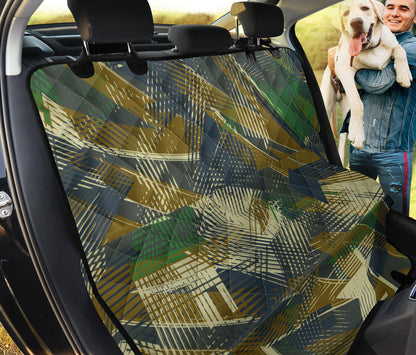 Military Camouflage Pattern Print Design 01 Rear Dog Car Seat Cover Hammock