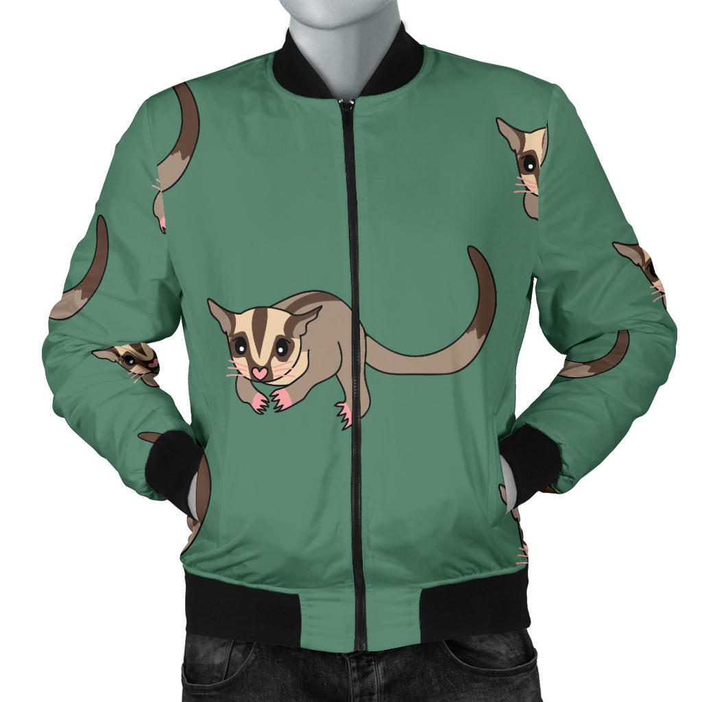 Sugar Glider Pattern Print Design 01 Men Bomber Jacket