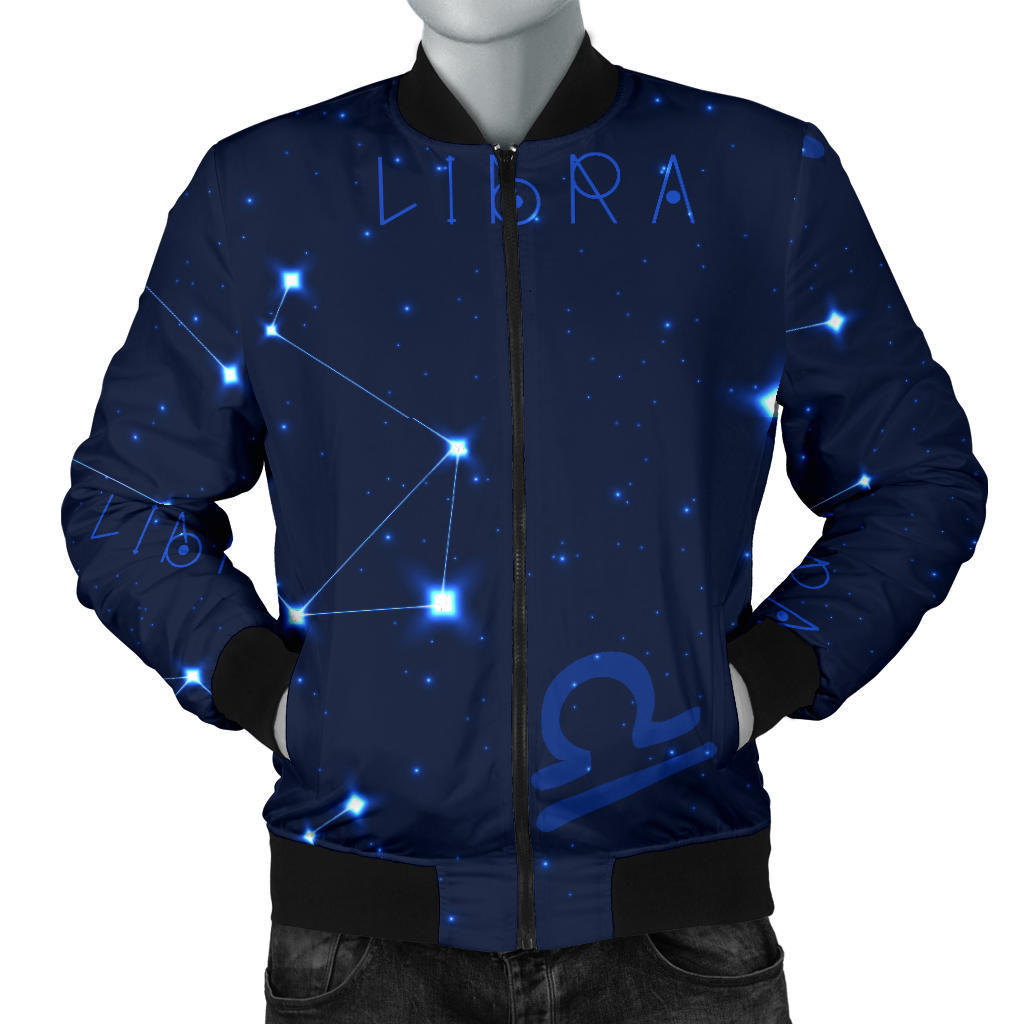 Libra Pattern Print Design 04 Men Bomber Jacket