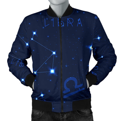 Libra Pattern Print Design 04 Men Bomber Jacket