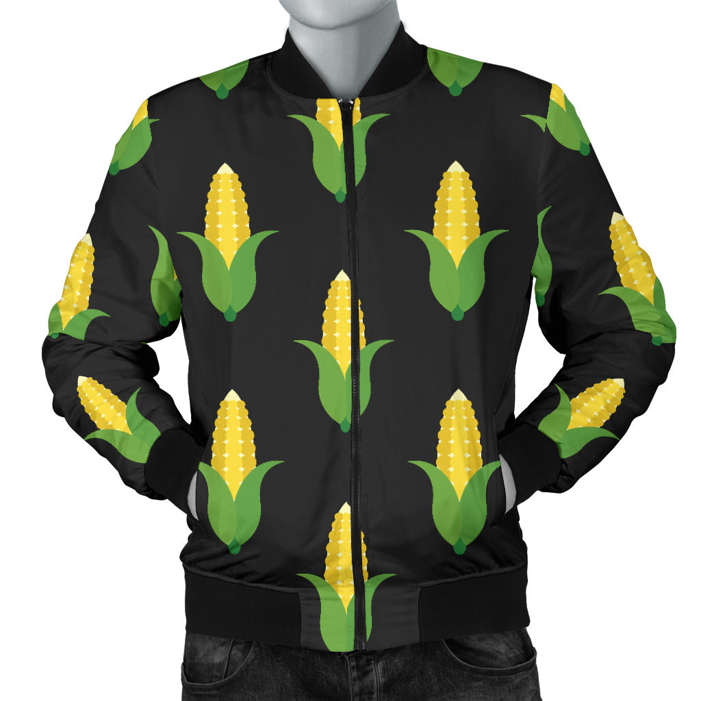 Corn Pattern Print Design 05 Men Bomber Jacket