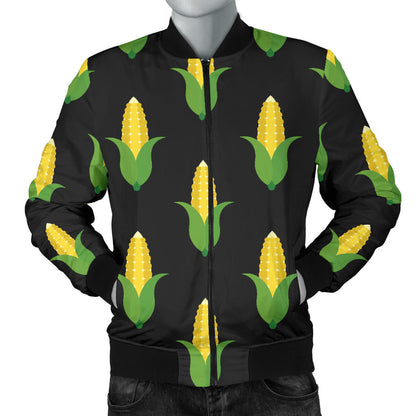 Corn Pattern Print Design 05 Men Bomber Jacket