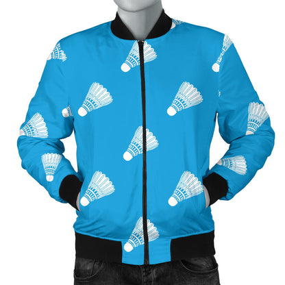 Badminton Ball Pattern Print Design 08 Men Bomber Jacket