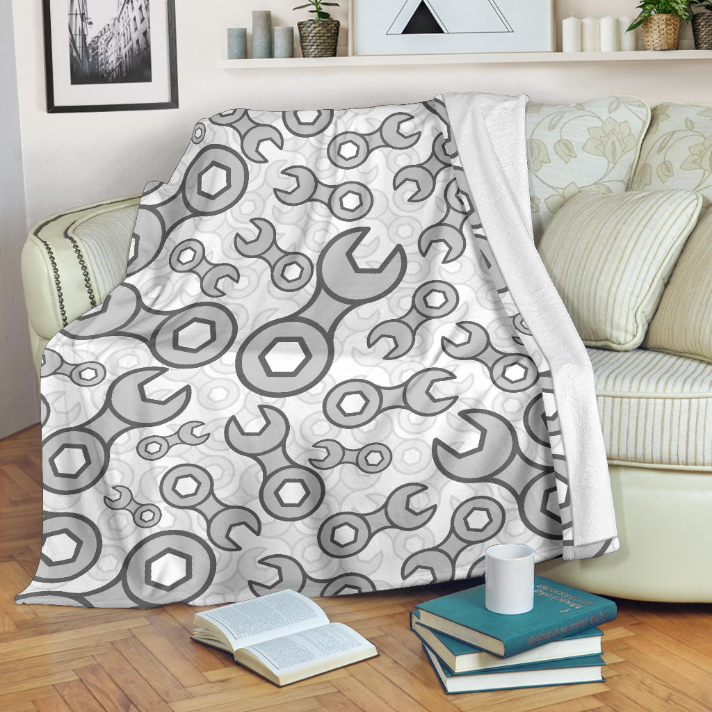 Mechanic Pattern Print Design 05 Premium Blanket