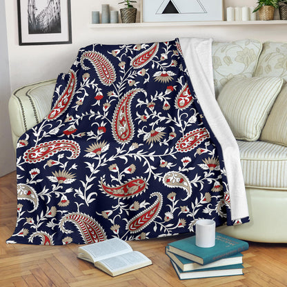 Paisley Pattern Print Design A05 Premium Blanket
