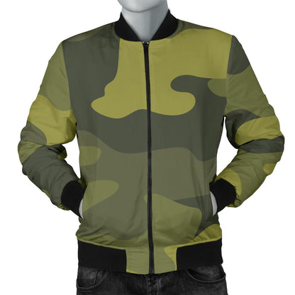Military Camouflage Pattern Print Design 02 Men Bomber Jacket
