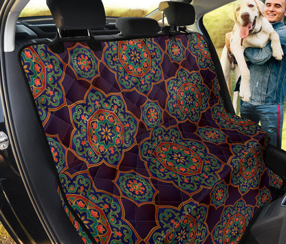 Medallion Pattern Print Design 03 Rear Dog Car Seat Cover Hammock