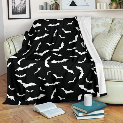 Bat Pattern Print Design 05 Premium Blanket
