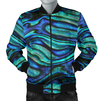 Abalone Pattern Print Design 02 Men Bomber Jacket